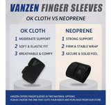 Vanzen Finger Splint 2-Pack Lightweight Cloth Buddy Straps - Image 4