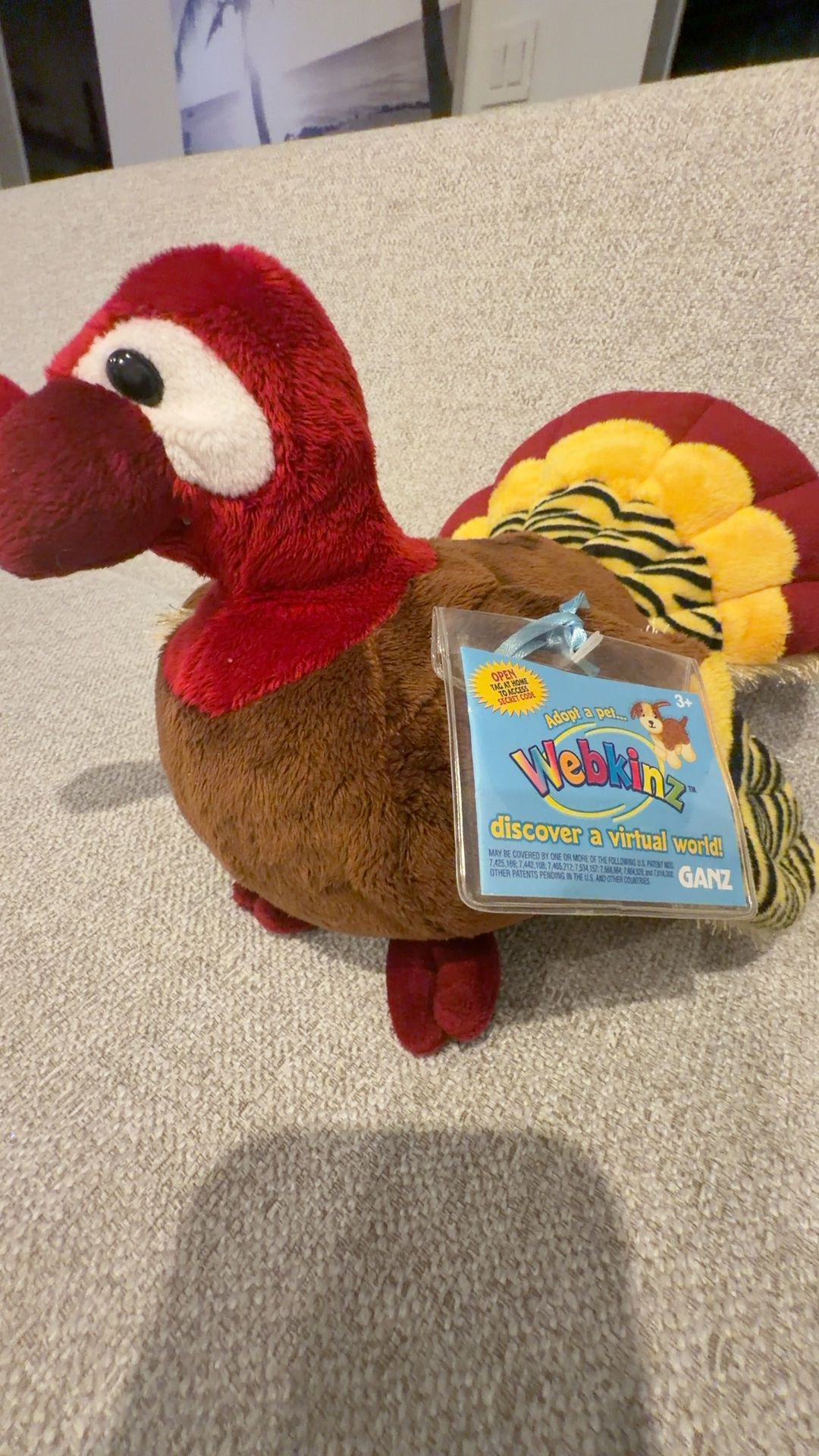 Webkinz Gobbler Turkey Plush Toy HM426