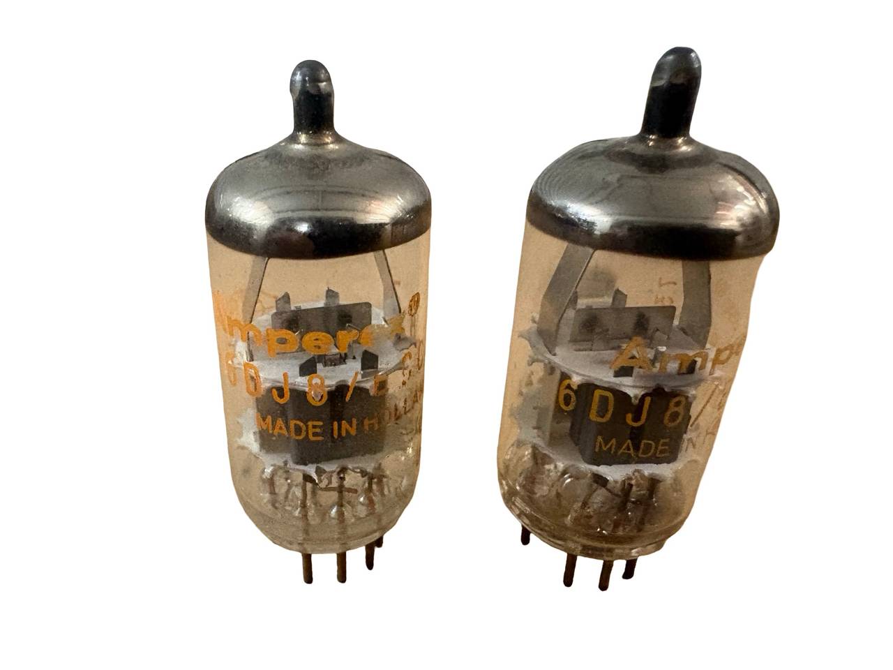 Amperex 6DJ8 ECC88 Vacuum Tube Pair