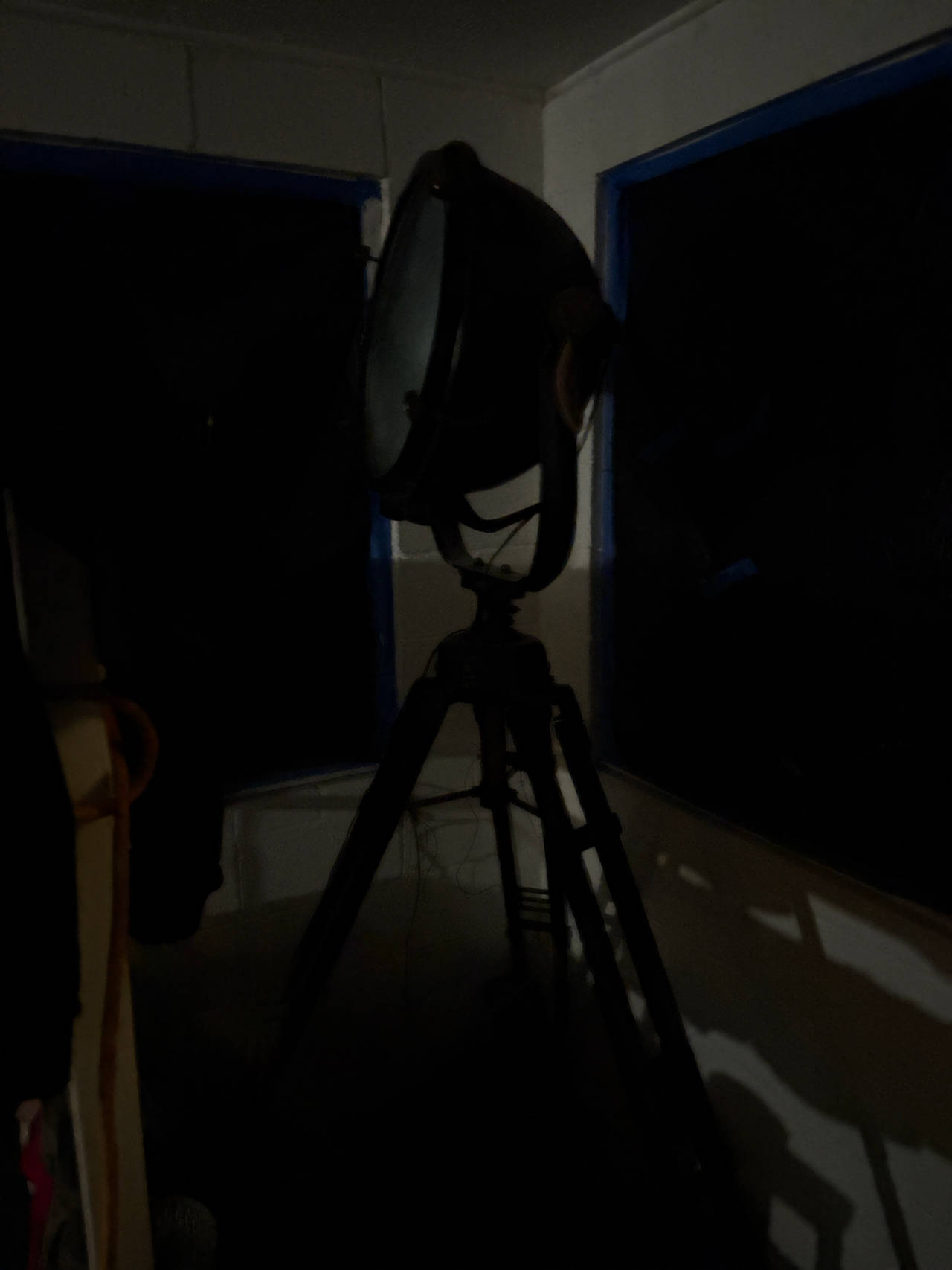 Vintage Industrial Tripod Spotlight Floor Lamp