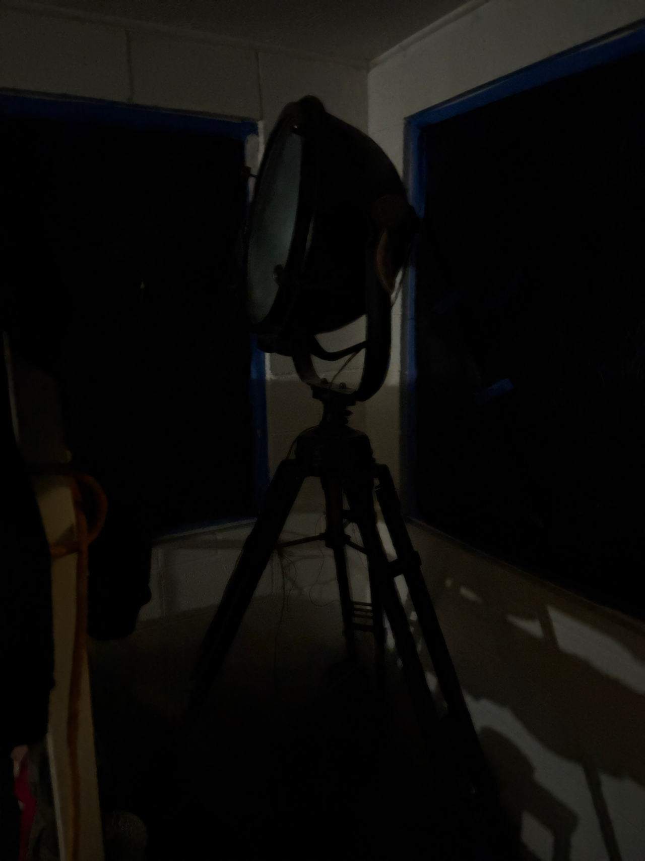 Vintage Industrial Tripod Spotlight Floor Lamp