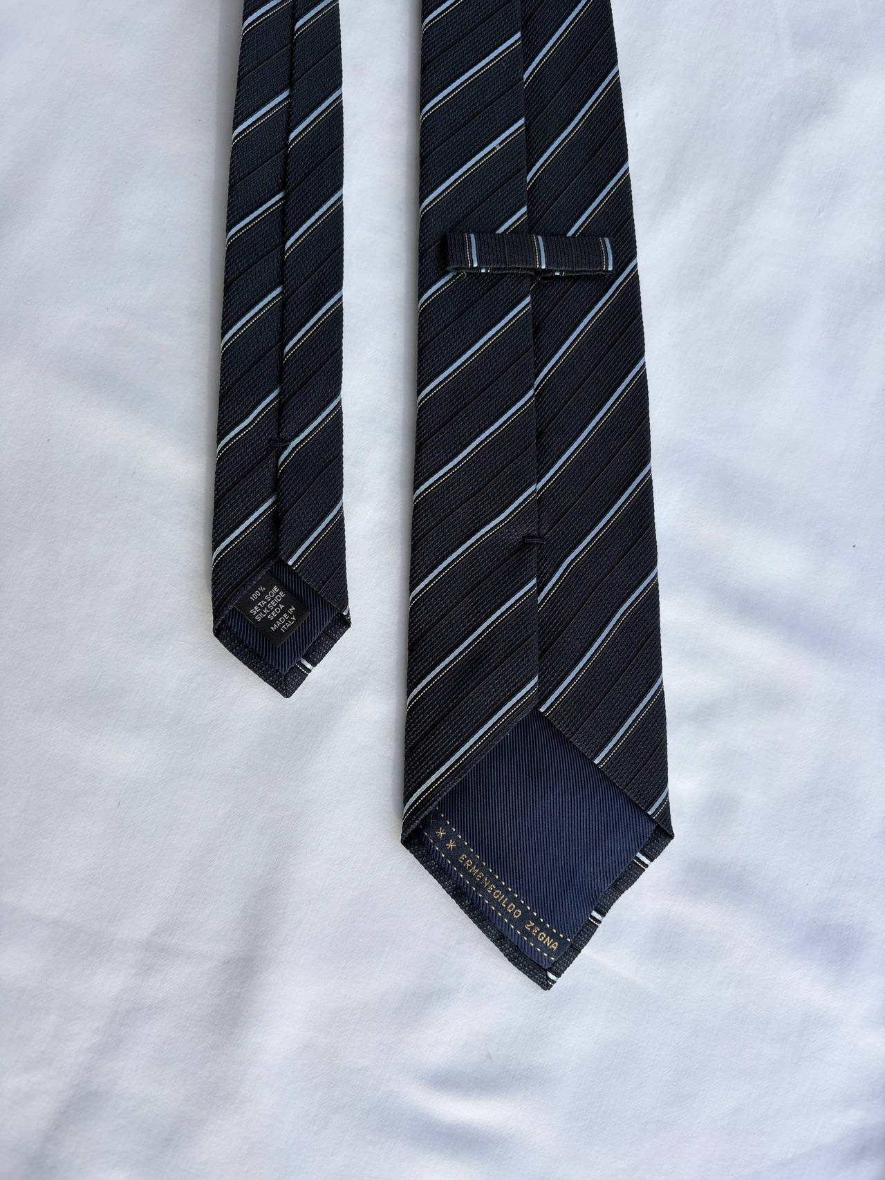 Ermenegildo Zegna Silk Striped Tie