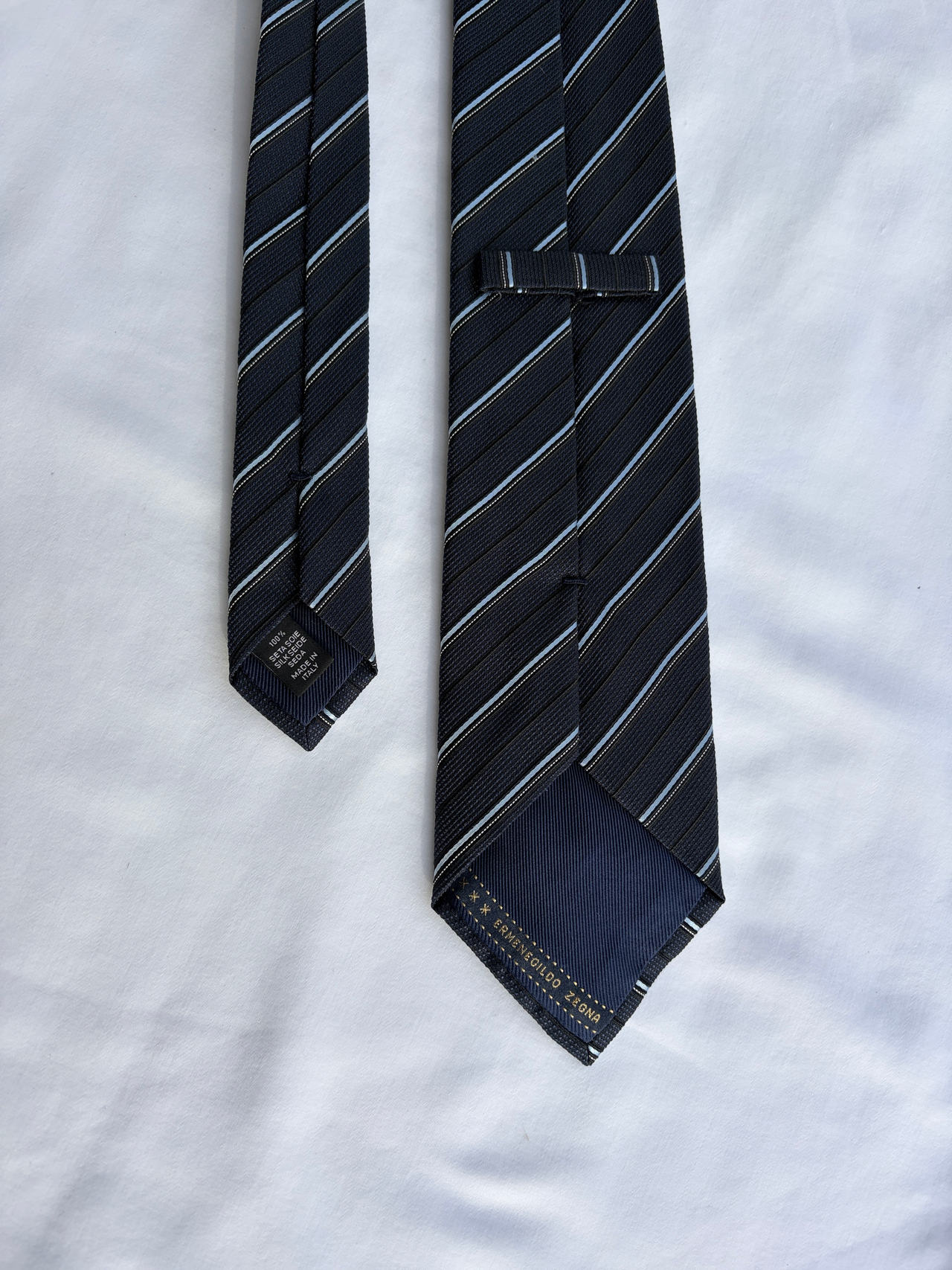Ermenegildo Zegna Silk Striped Tie