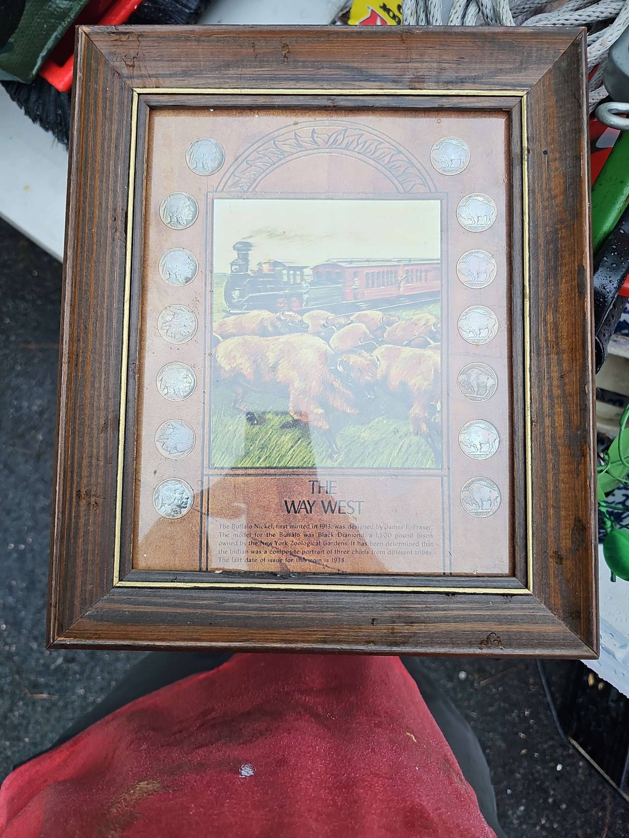 The Way West Buffalo Nickel Framed Coin Set