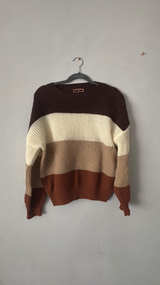 Color Block Knit Sweater - Image 1