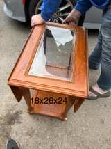 Vintage Oak Drop Leaf Side Table - Image 2