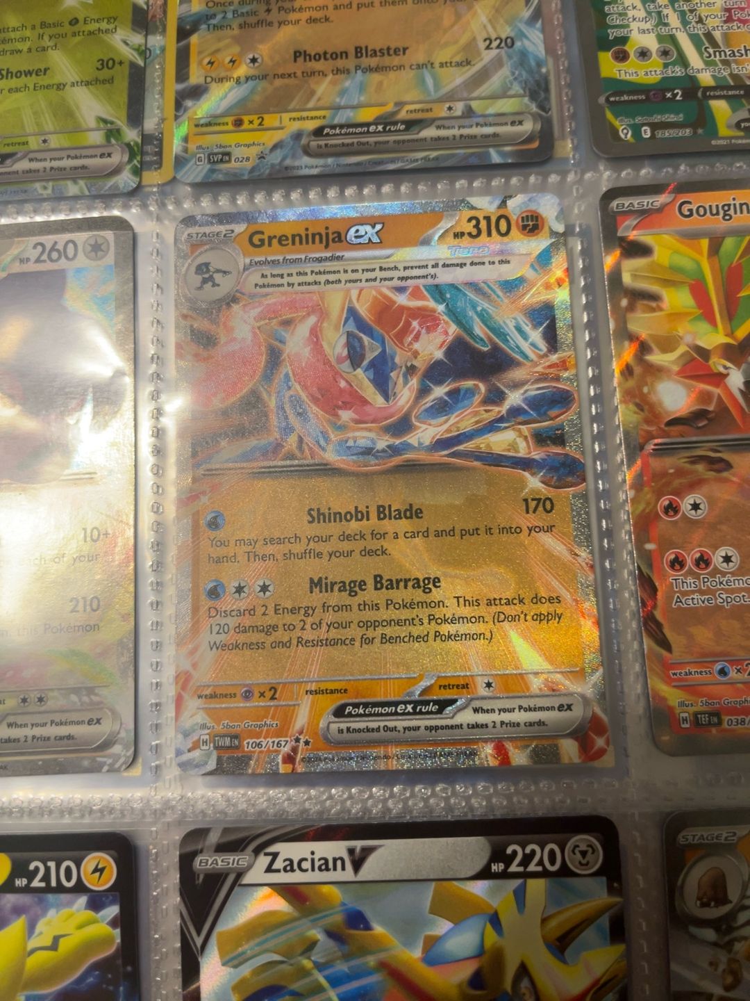 Pokemon Greninja ex #106 Twilight Masquerade Holo