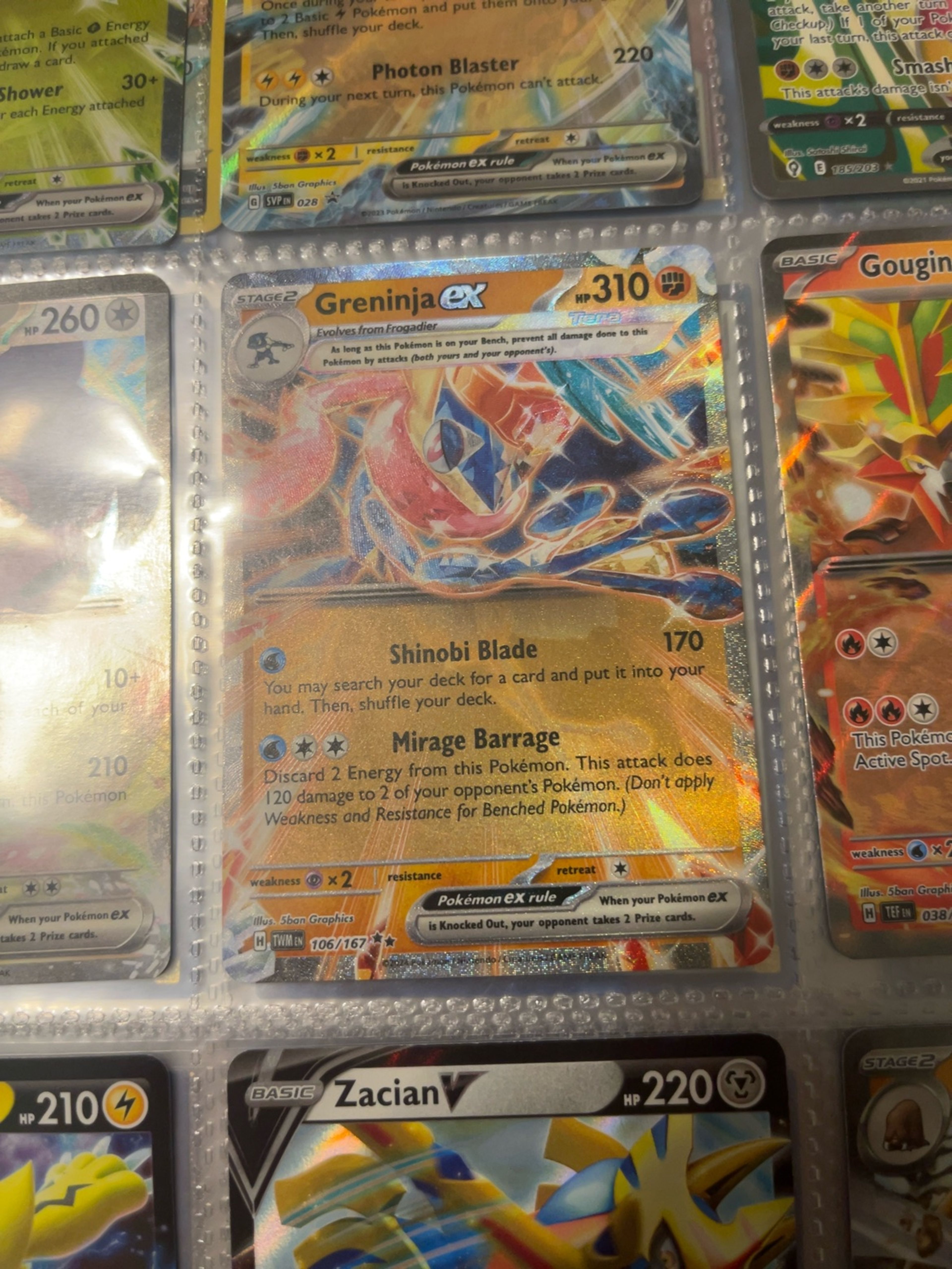 Pokemon Greninja ex #106 Twilight Masquerade Holo