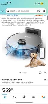 Sheliki D60S Laser Intelligent Robot Vacuum Cleaner - Image 5