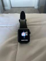 Apple Watch Series 3 42mm Space Gray Aluminum Case with Black Sport Band - Image 3