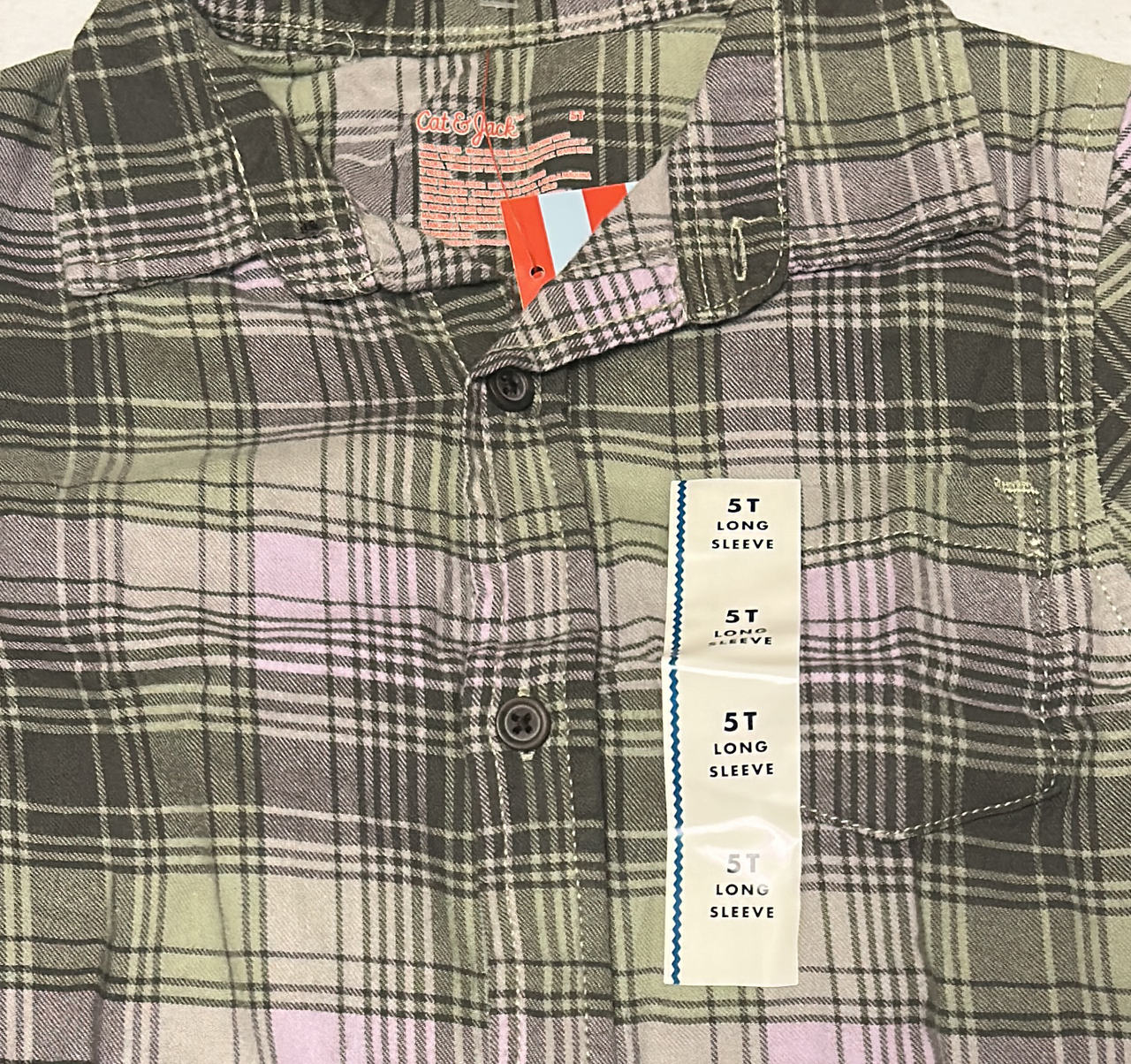 Cat & Jack Toddler Boys' Long Sleeve Plaid Button-Down Shirt