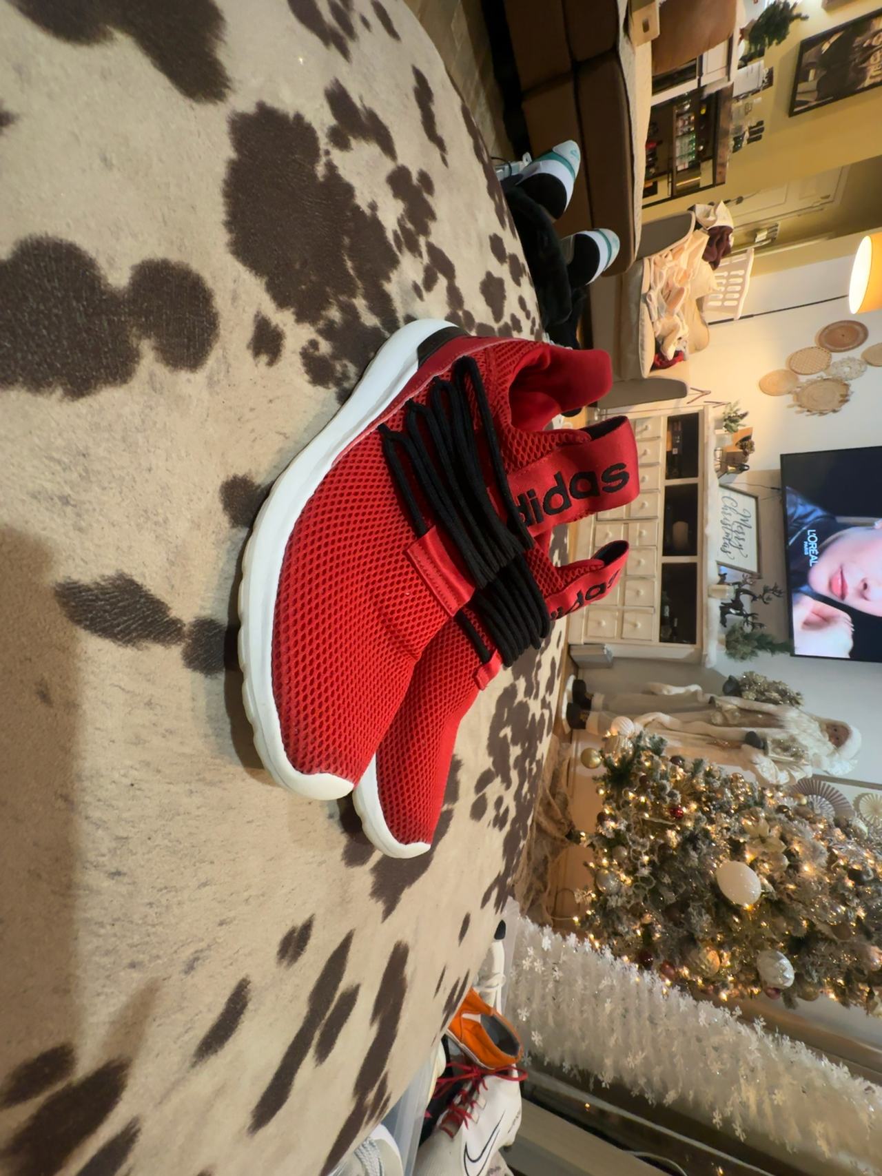 Adidas Lite Racer Adapt 3 Red Running Shoes Mens size 10