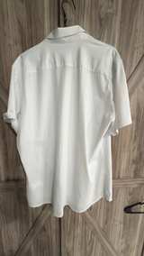 Spaidersilk White Short Sleeve Button Down Shirt XL - Image 2