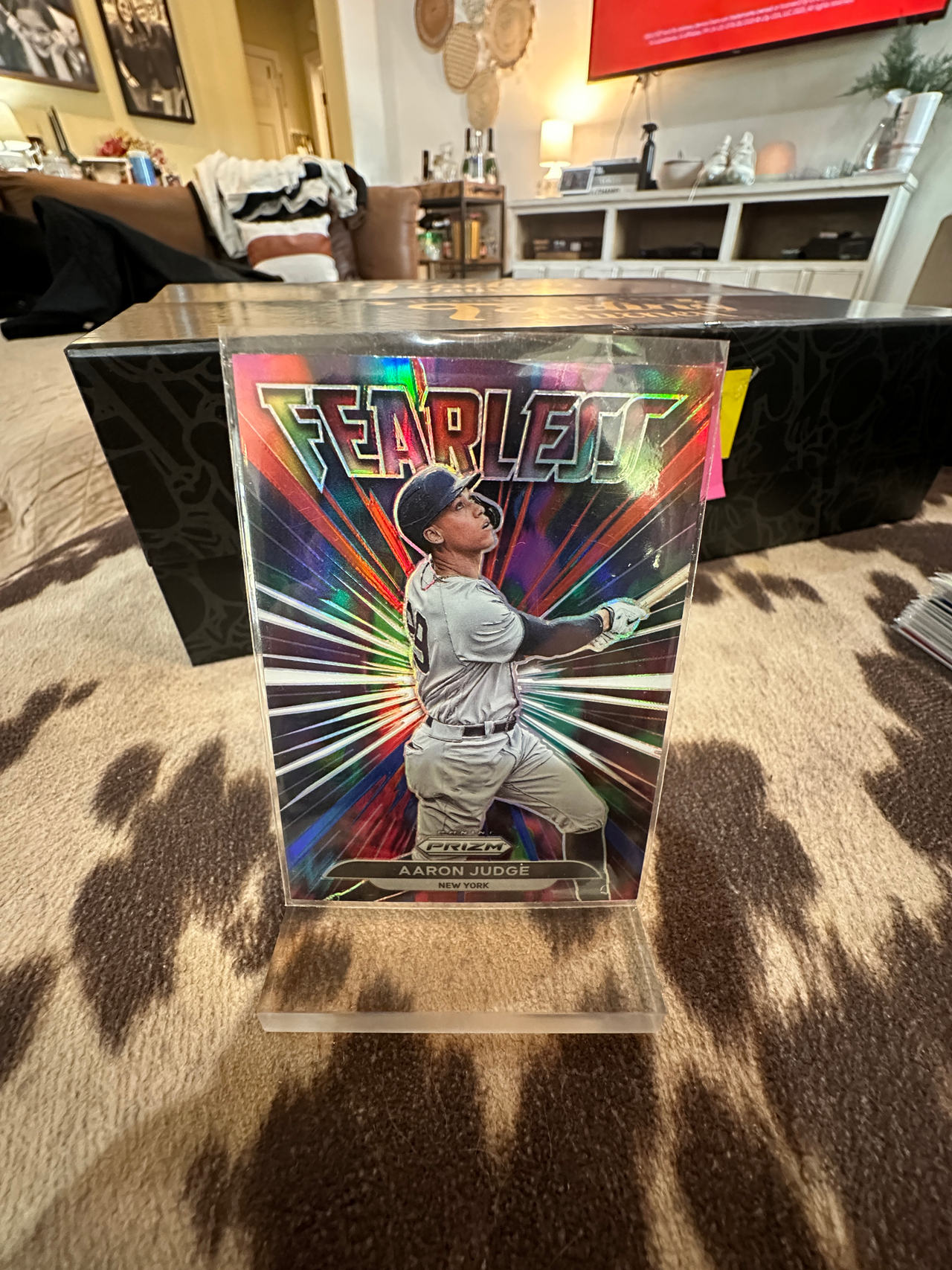 2022 Panini Prizm Fearless Aaron Judge Baseball Card