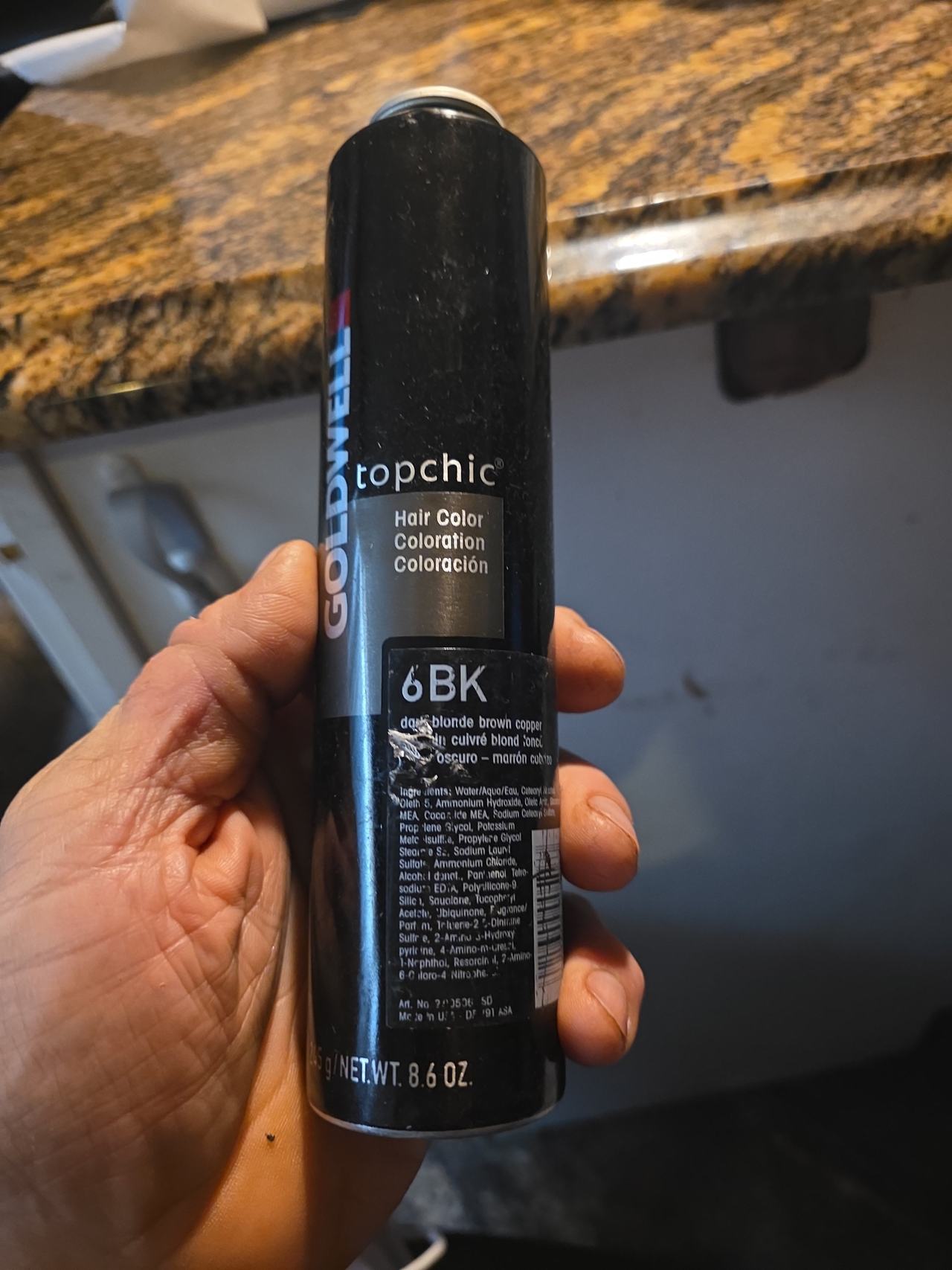 Goldwell Topchic Hair Color 6BK Dark Blonde Brown Copper