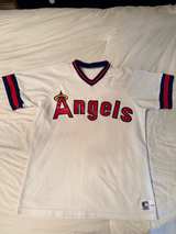 California Angels Vintage Sand Knit White Jersey - Image 1