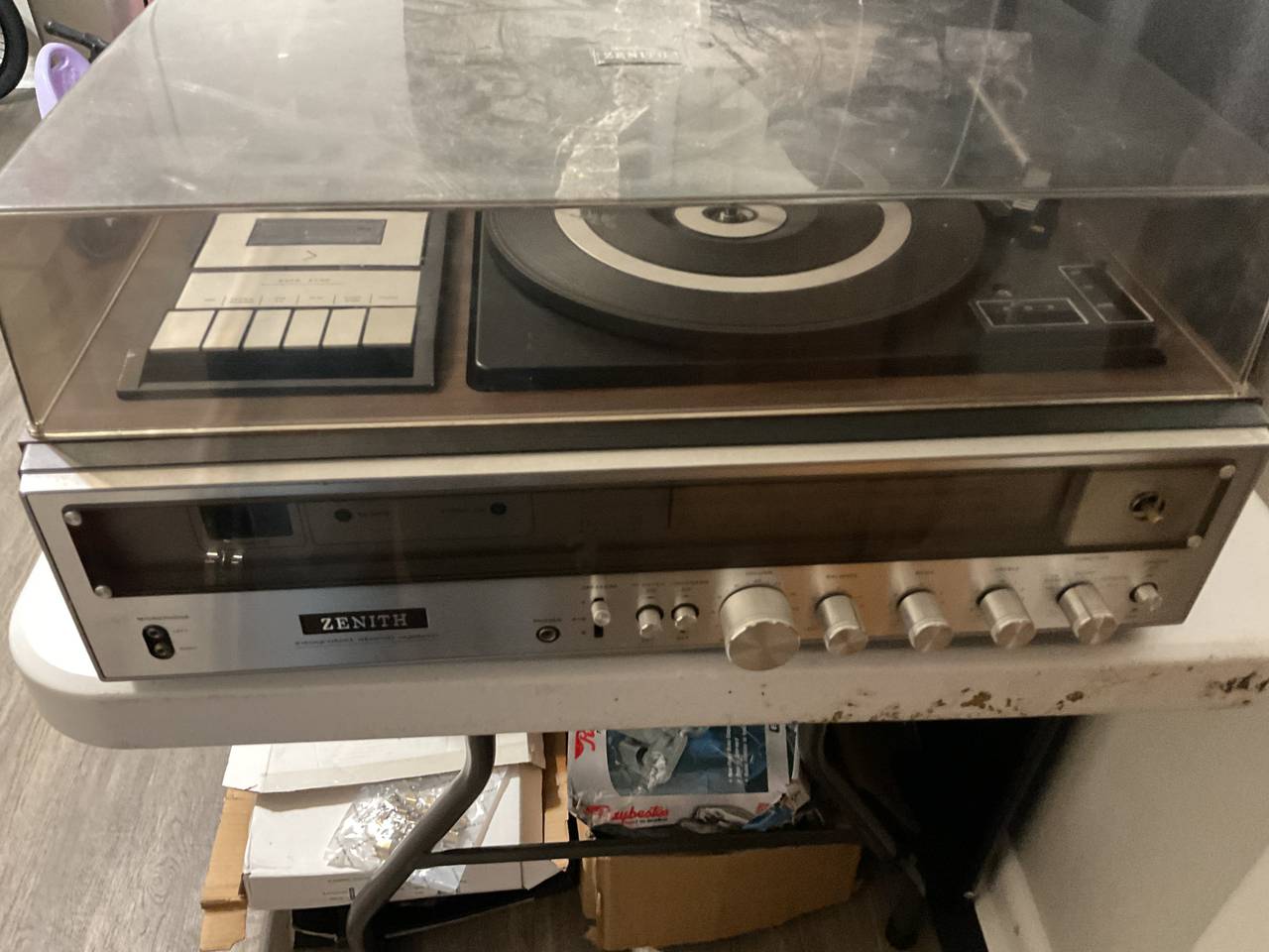 Zenith Allegro Stereo System with Turntable and Cassette