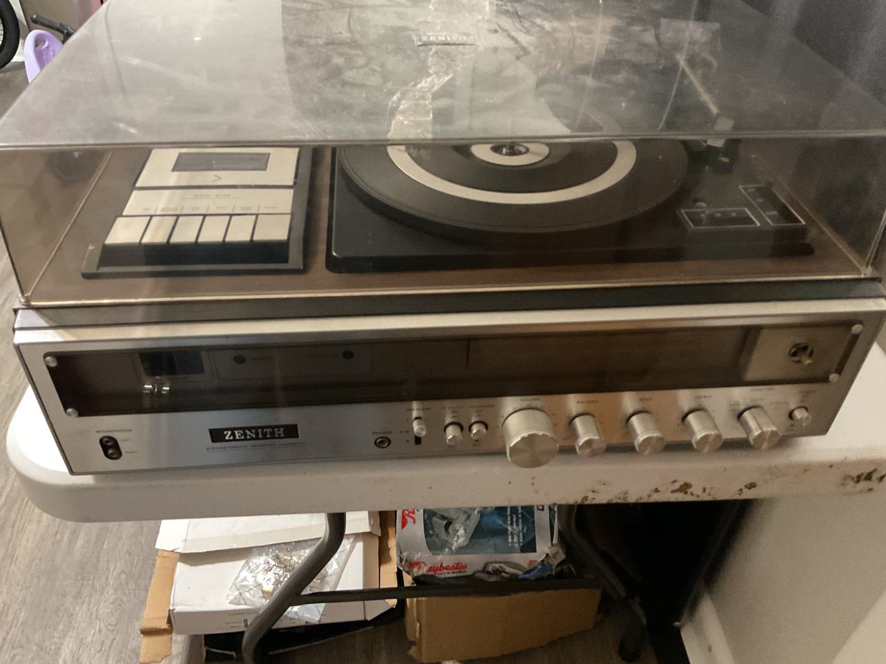 Zenith Allegro Stereo System with Turntable and Cassette