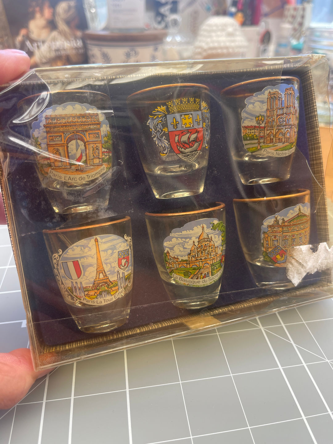 Paris Souvenir Shot Glass Set