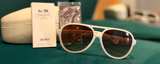 Coach Daisy White Aviator Sunglasses - Image 2