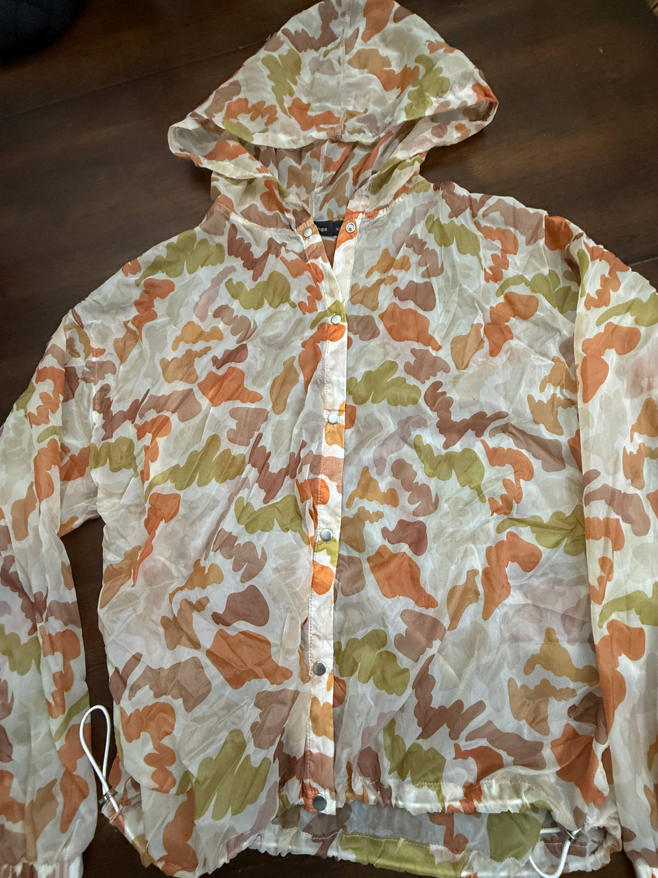 Trophy Yoga Sheer Jacket Camo Print XL