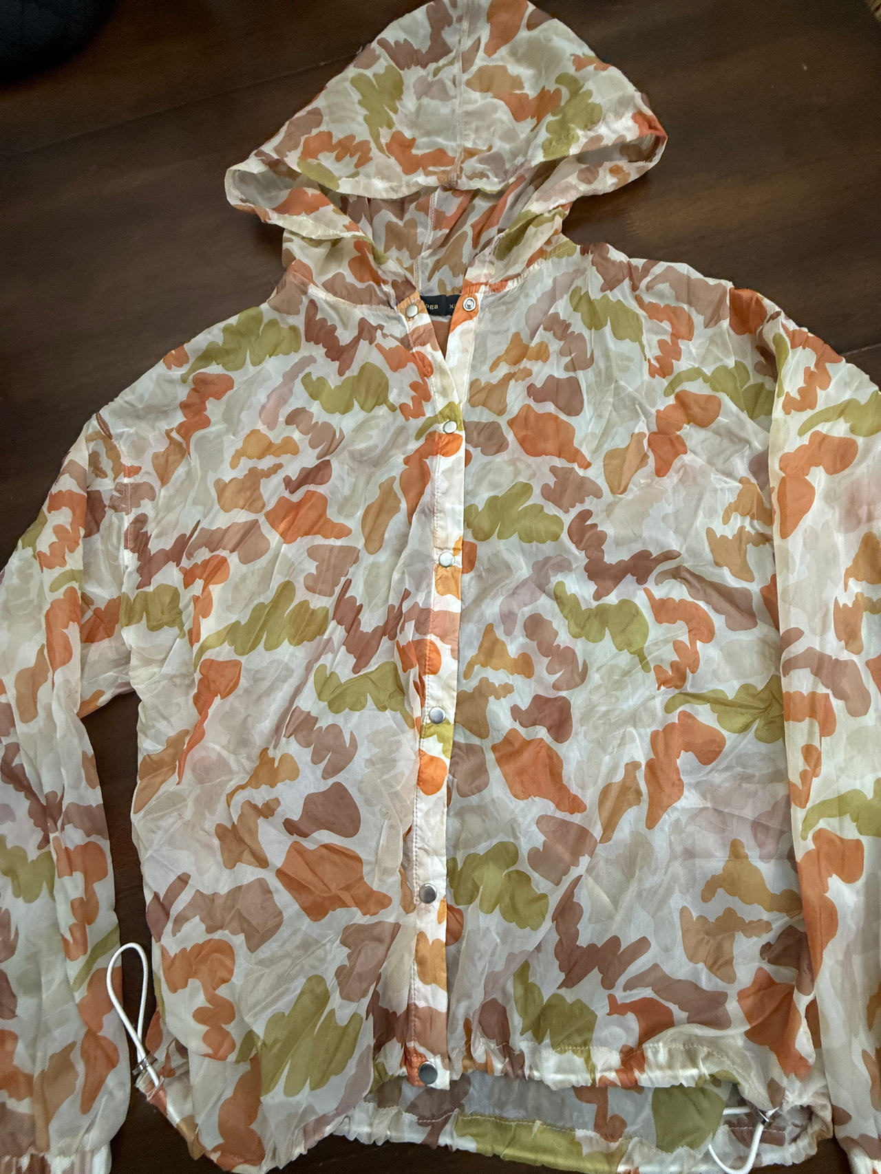 Trophy Yoga Sheer Jacket Camo Print XL