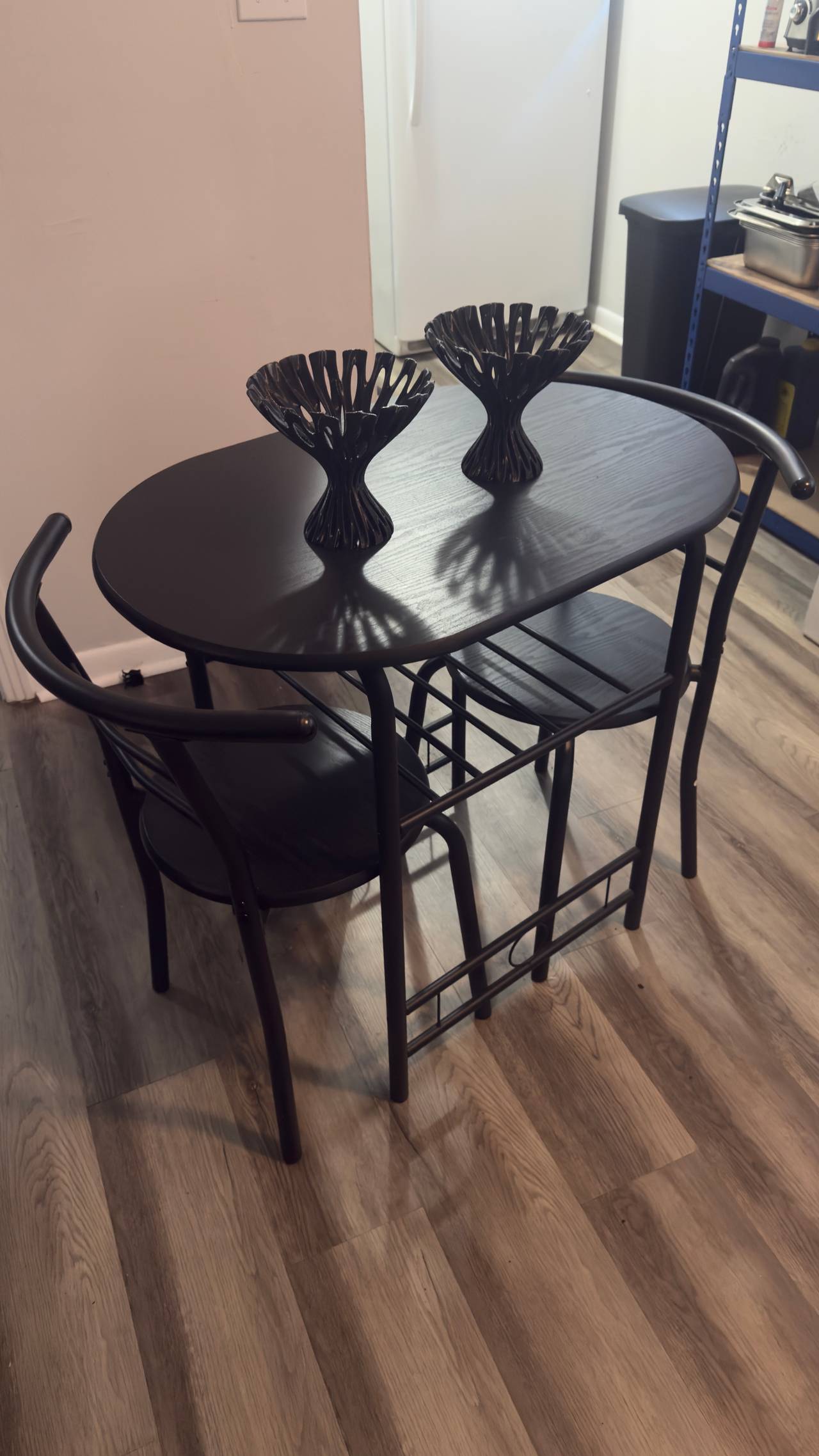 Mainstays 3-Piece Wood and Metal Breakfast Bar Set