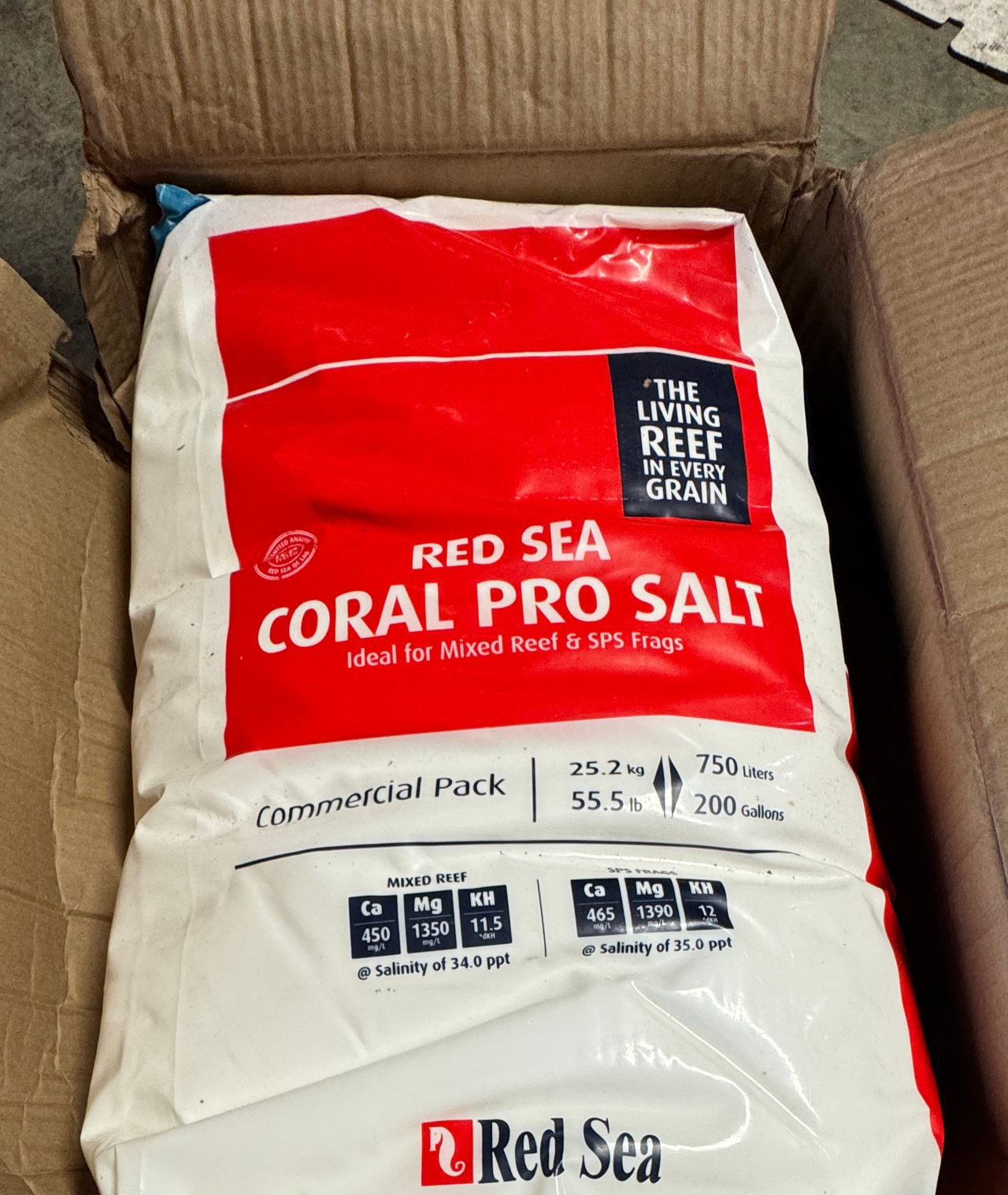 Red Sea Coral Pro Salt 55.5 lb Bag