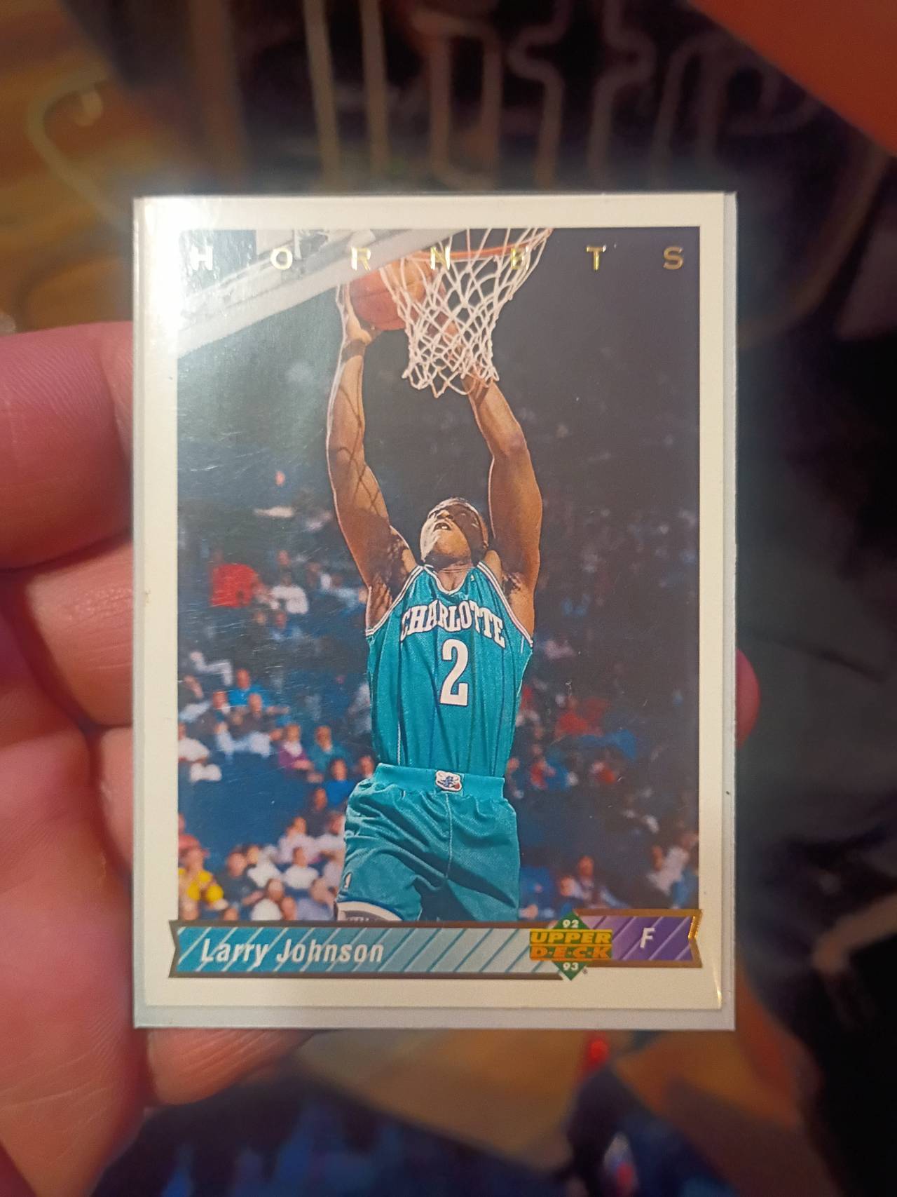 1992-93 Upper Deck Larry Johnson #2 Basketball Card