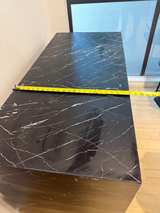 Black Marble Waterfall Console Table - Image 5