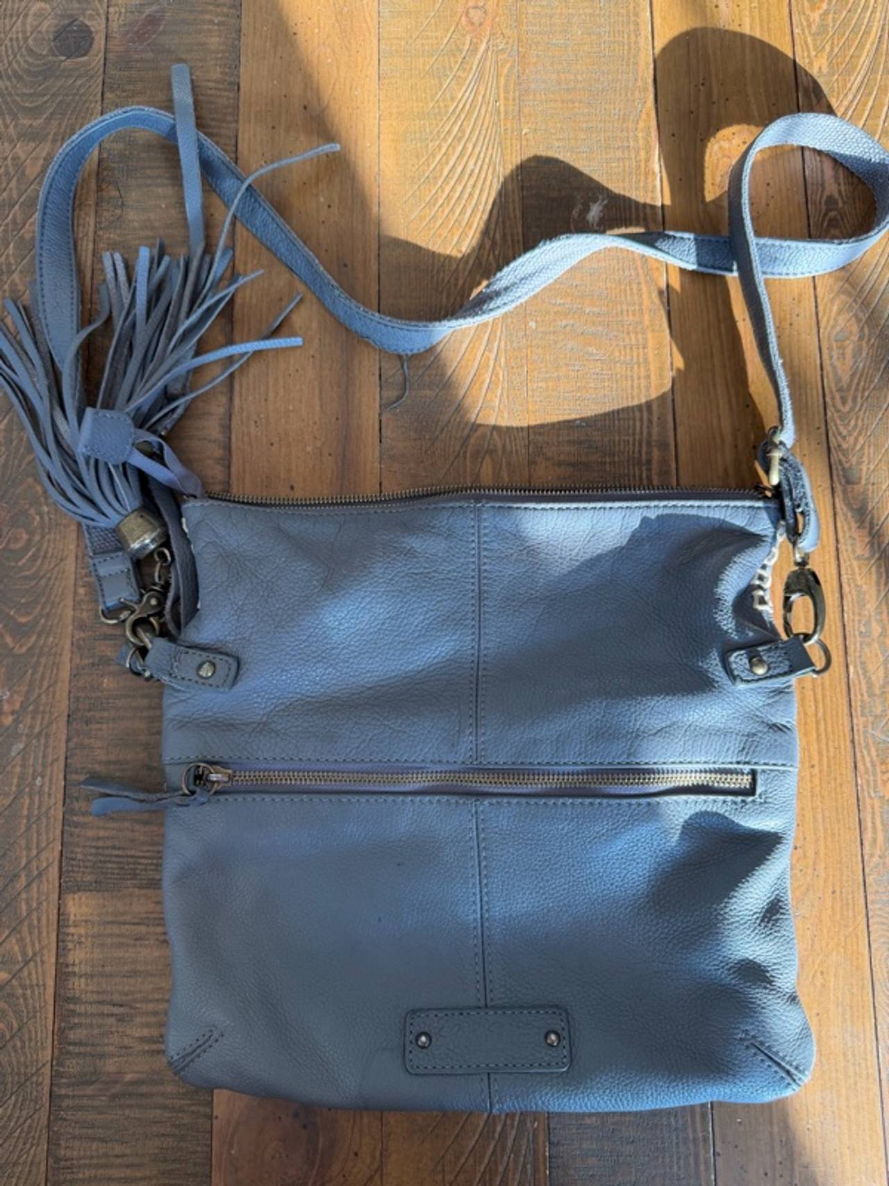 Lucky Brand Foldover Crossbody Purse Turquoise Bag