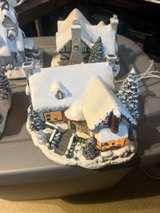 Lot of 4 Snow Village Lighted House ( 2 with working lights , 2 not working ) - Image 2