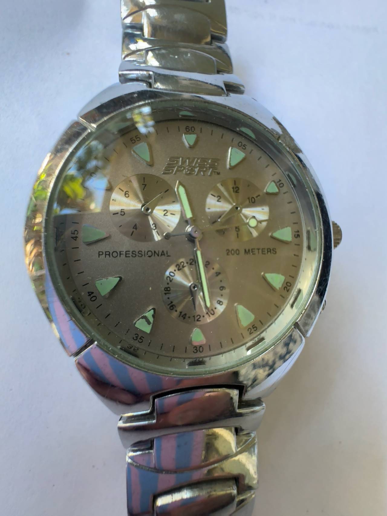 Orlando Silver Quartz Watch Blue Dial