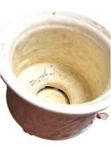 Vintage White Ceramic Cherub Relief Footed Planter - Image 7