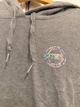 Victoria's Secret Pink Gray Hoodie with Multicolor Logo XXL - Image 5