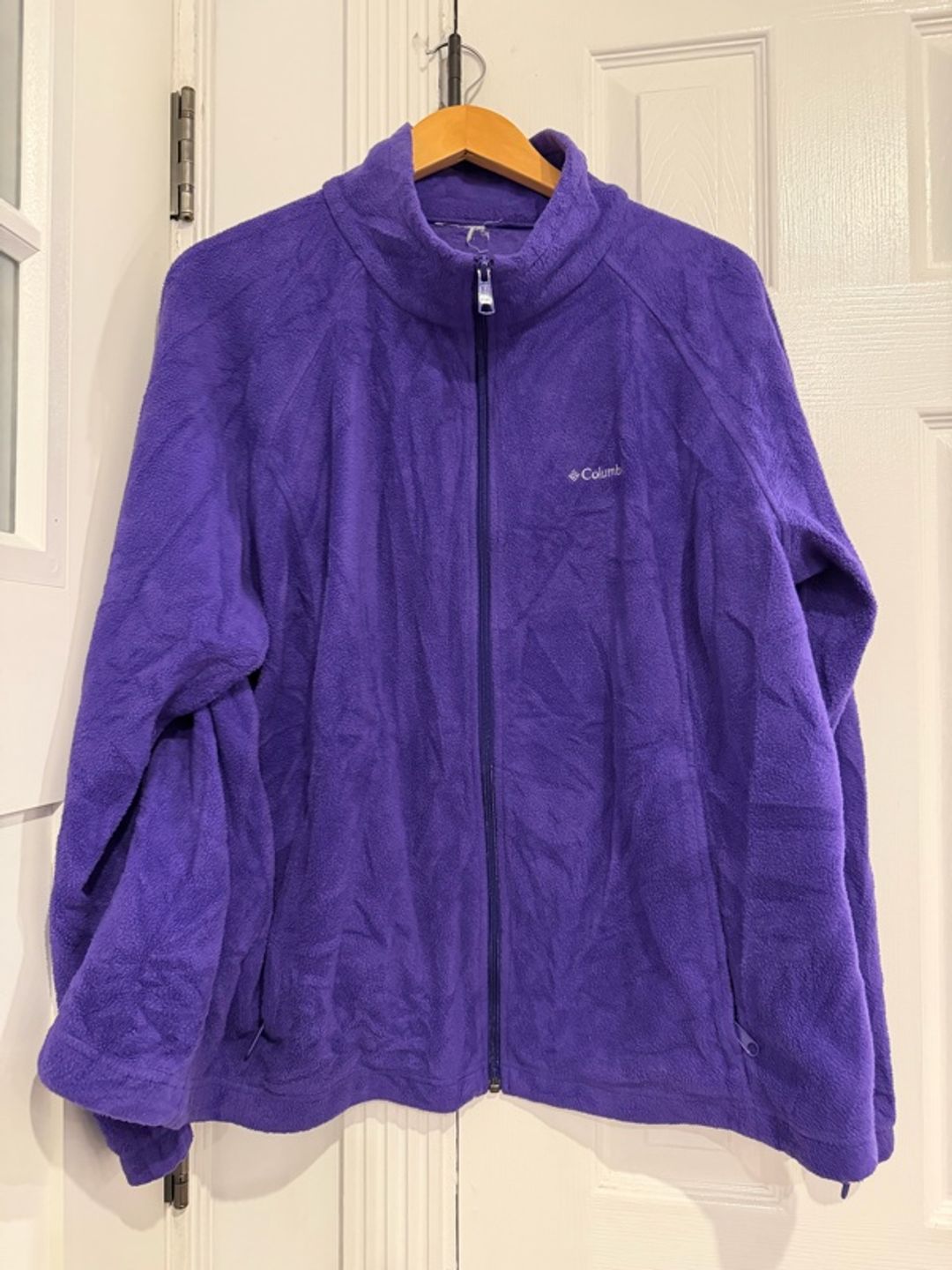 Columbia Fleece Full Zip Jacket Purple XL