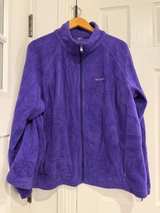 Columbia Fleece Full Zip Jacket Purple XL - Image 1