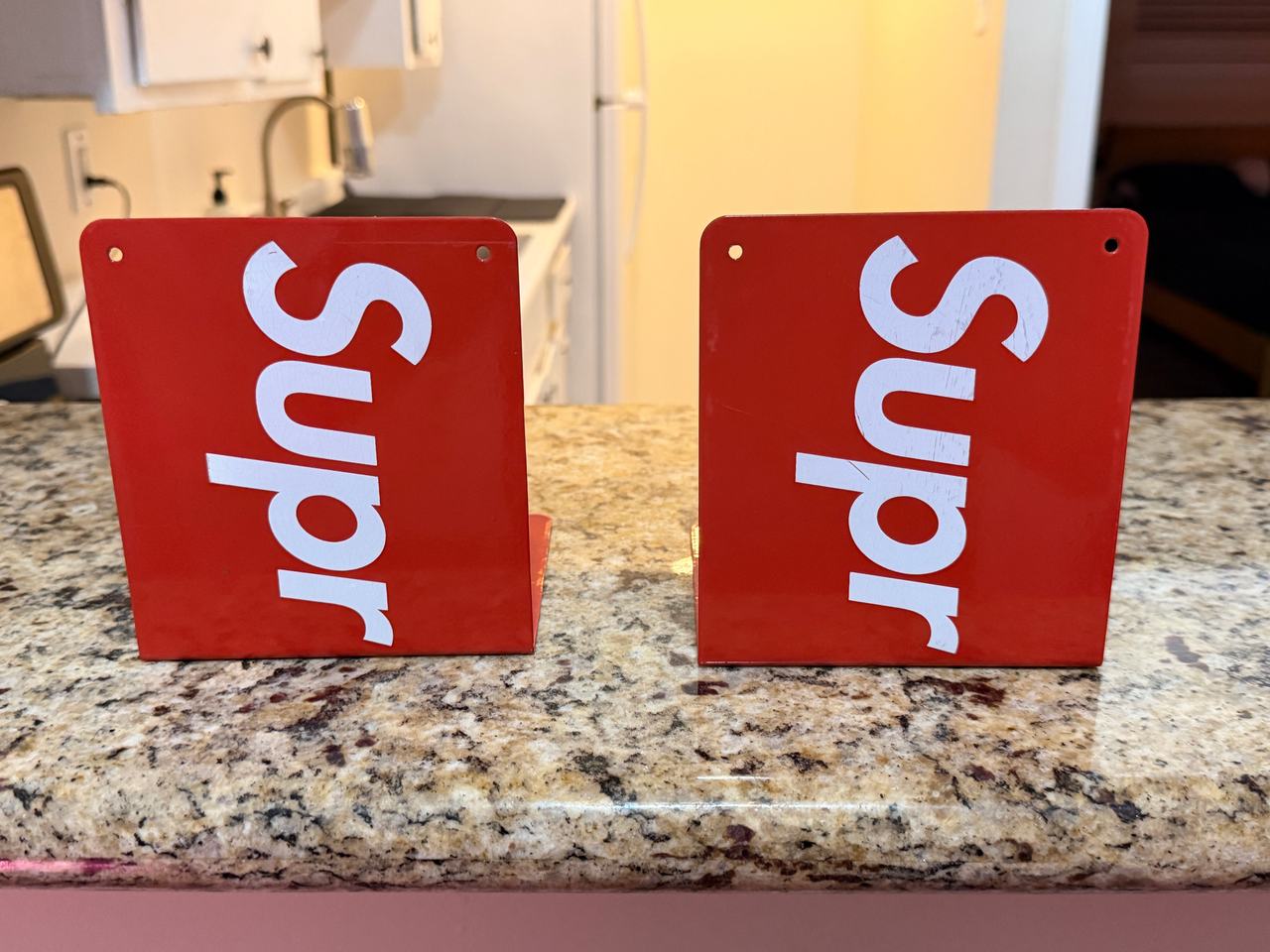 Supreme Bookends Red