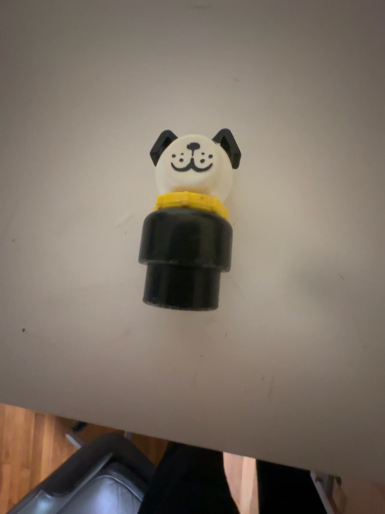 Fisher-Price Little People Lucky Dog Black & White Figure