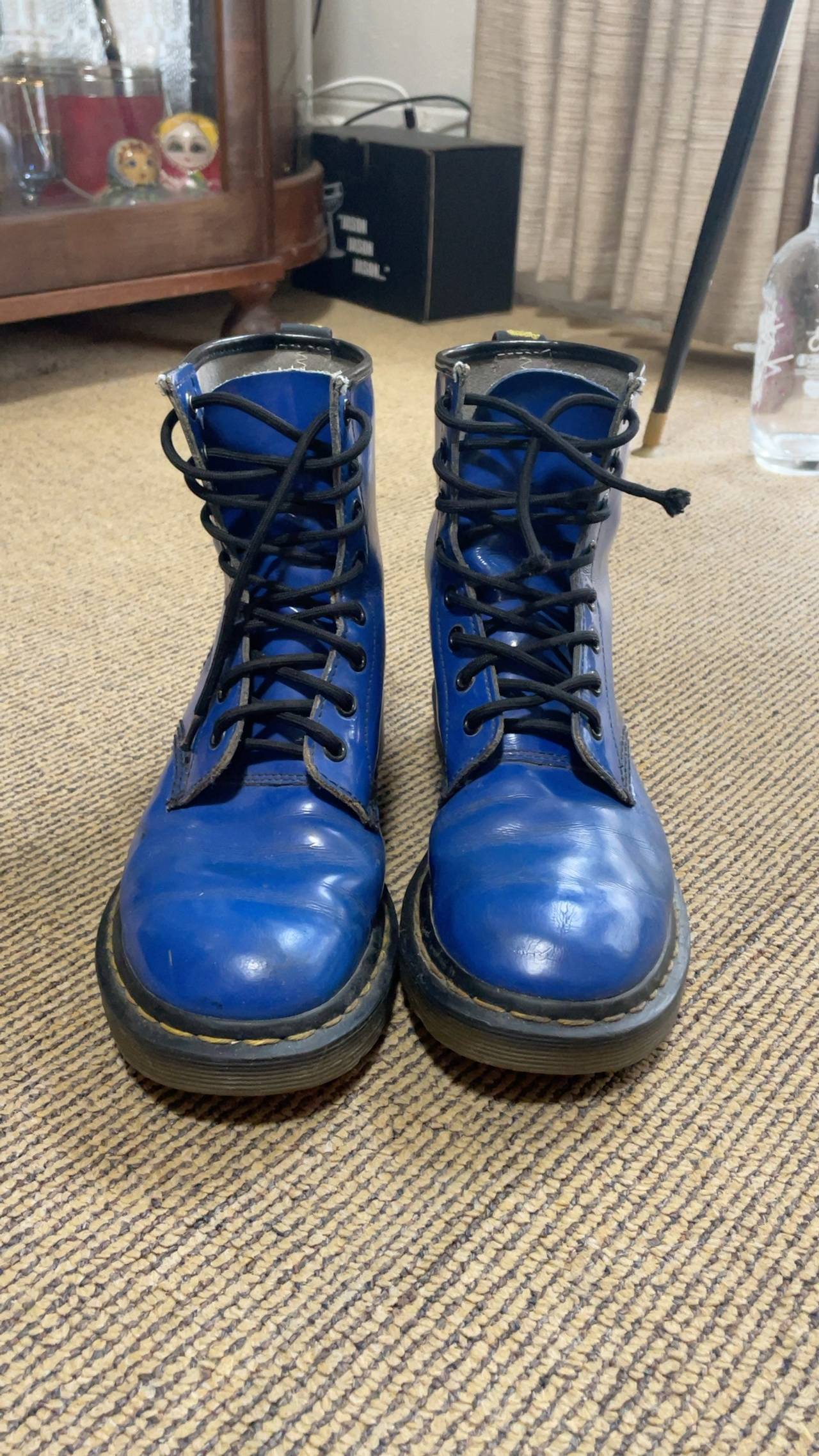 Dr. Martens 1460 Blue Leather Boots