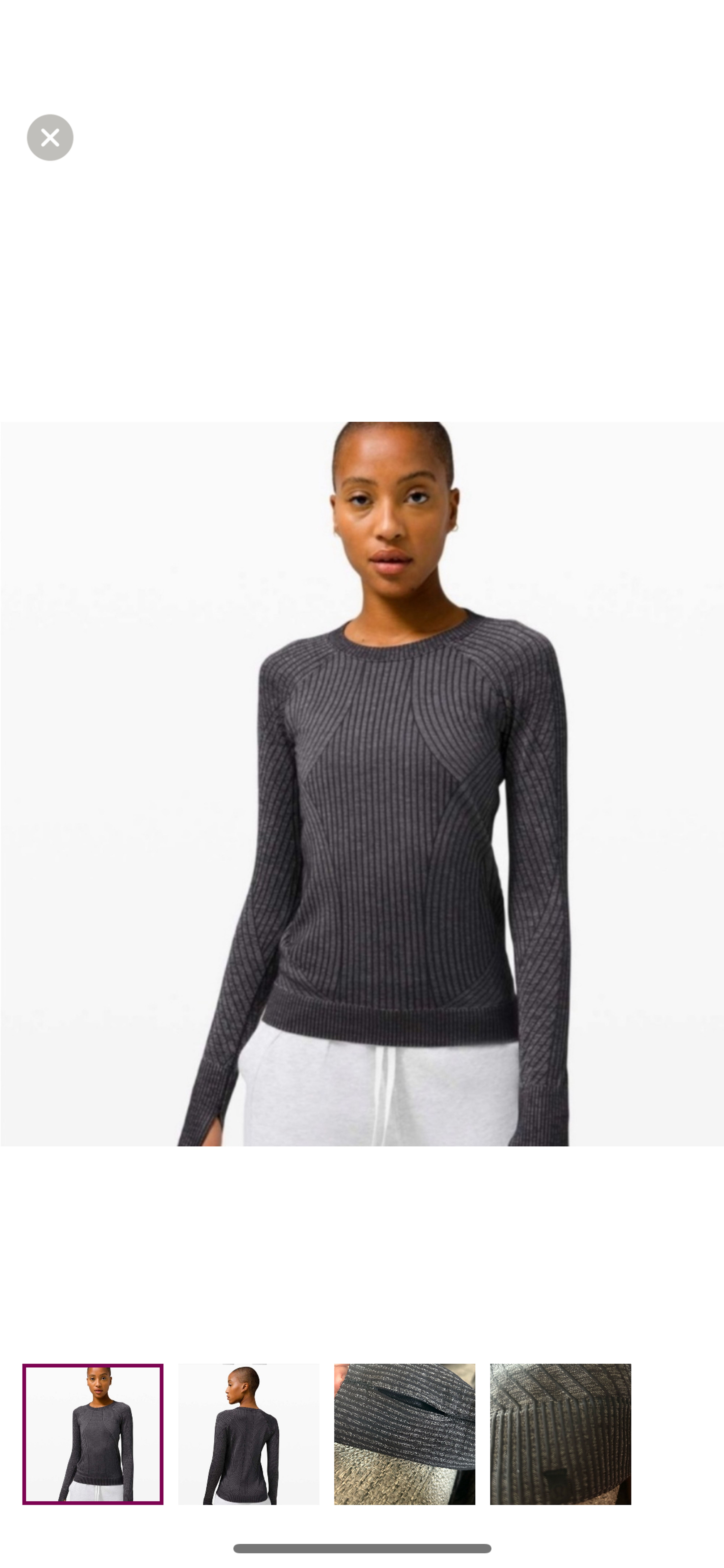 Lululemon Rest Less Pullover Aerial Current Black and White Size 4