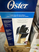 Oster Cutlery Set with Wood Block - Image 1