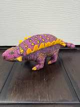 Applause Ankylosaurus Purple Plush Dinosaur  - Image 1