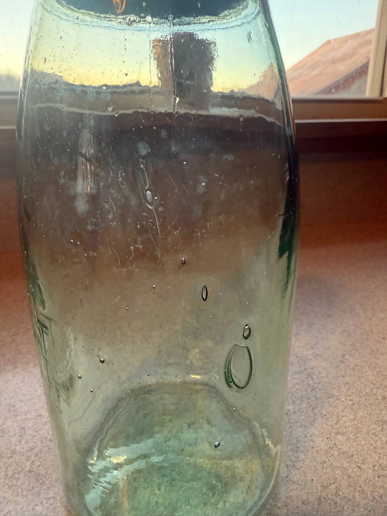 Mason's Patent Half Gallon Green glass error Canning Jar