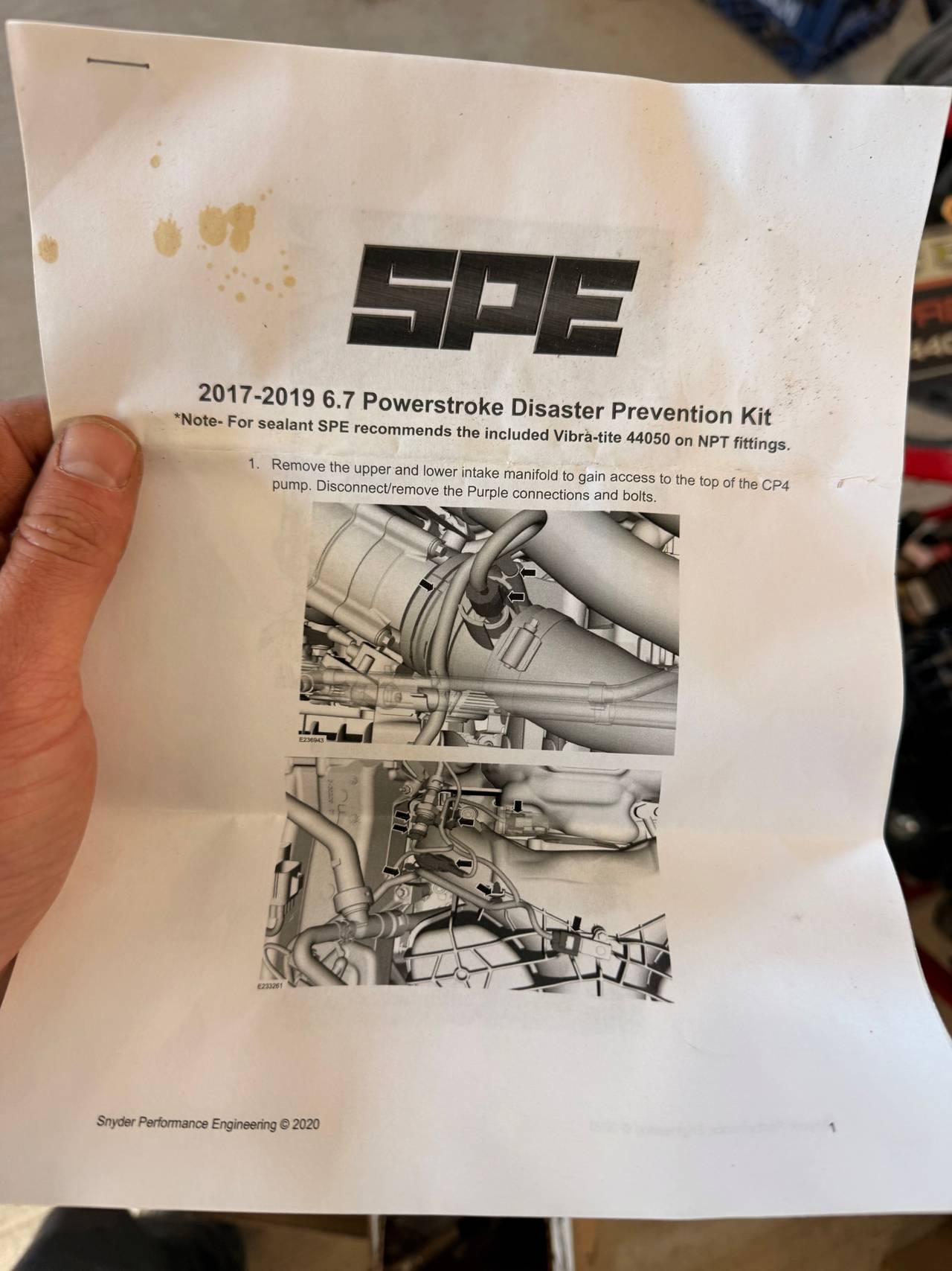 SPE 2017-2019 6.7 Powerstroke Disaster Prevention Kit
