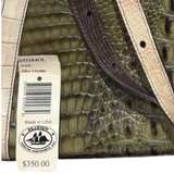 Rare Brahmin Croc Embossed Green Brown  Leather Shoulder Bag - Image 6