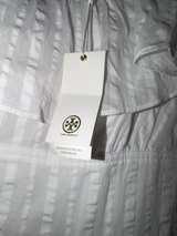 Tory Burch Striped Seersucker Dress White Size 6 - Image 3