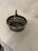 Department 56 Vintage Silverplate Pierced Basket - Image 1