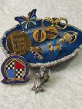 Assorted Lapel Pin Lot with Military and Corporate Pins - Image 2