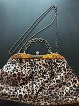 Vintage Leopard Print Evening Bag - Image 6